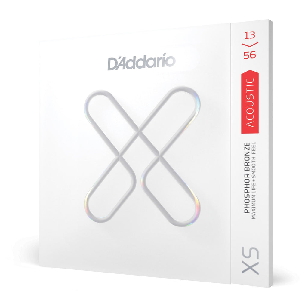 D'Addario XSAPB1356 Phosphor Bronze Acoustic Guitar Strings, Medium, 13-56