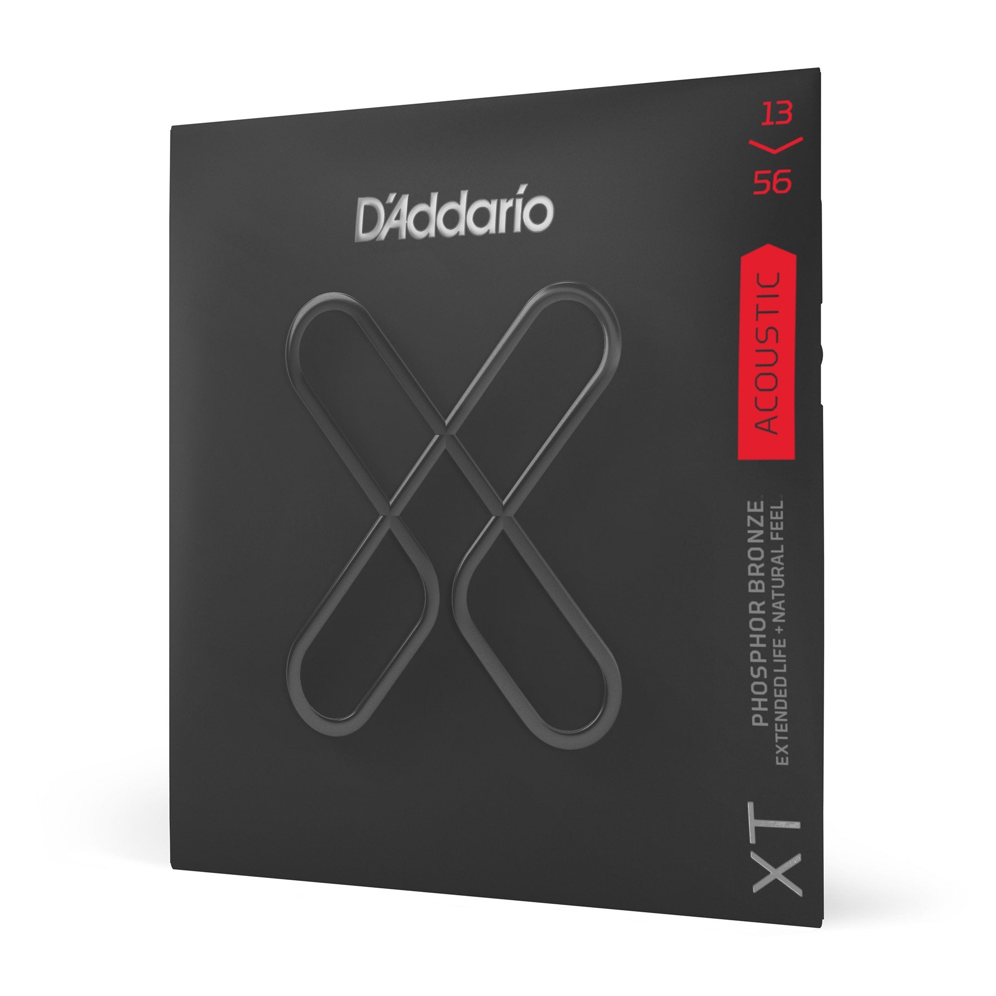 D'Addario XTAPB1356 XT Series Acoustic Guitar Strings, Phosphor Bronze, 13-56