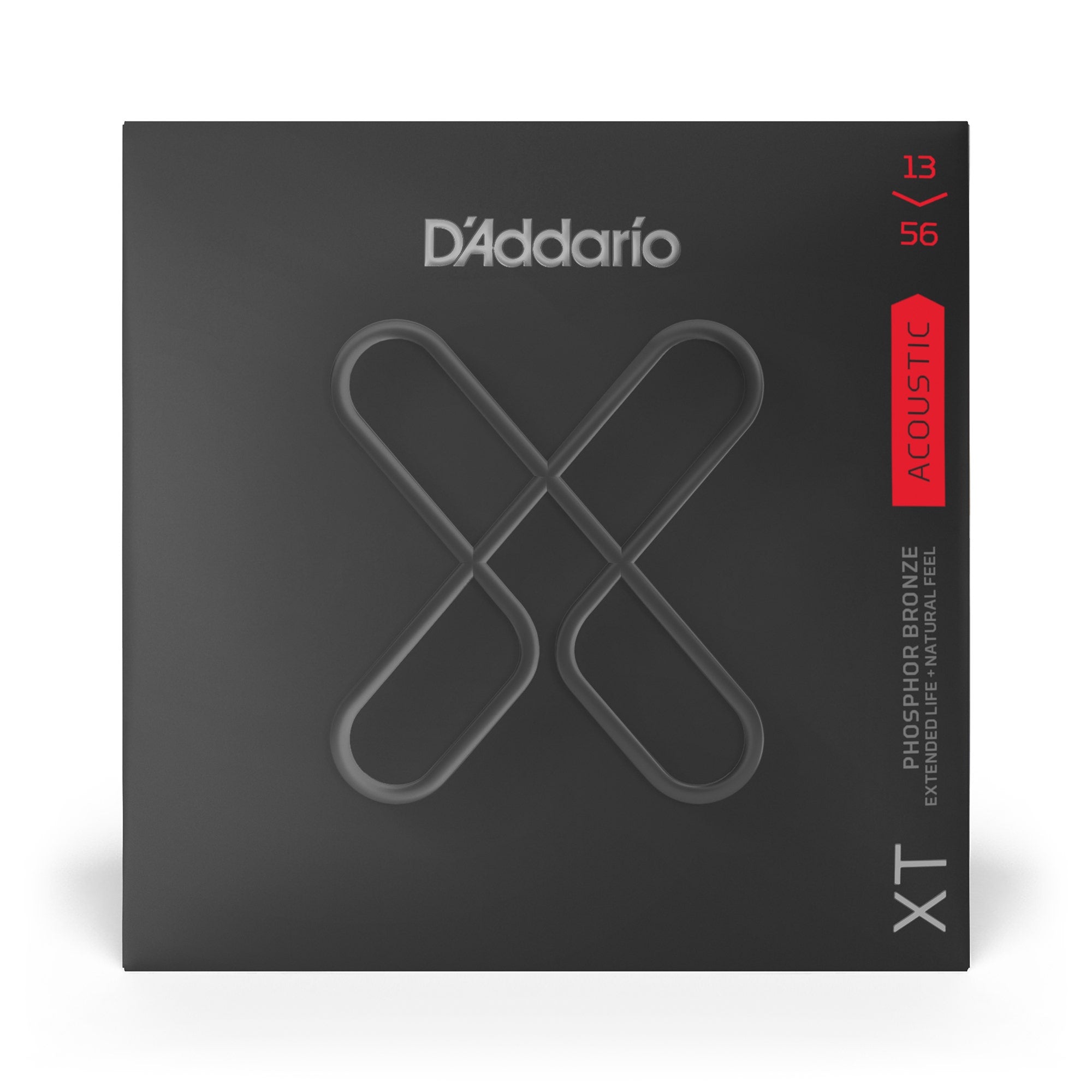 D'Addario XTAPB1356 XT Series Acoustic Guitar Strings, Phosphor Bronze, 13-56
