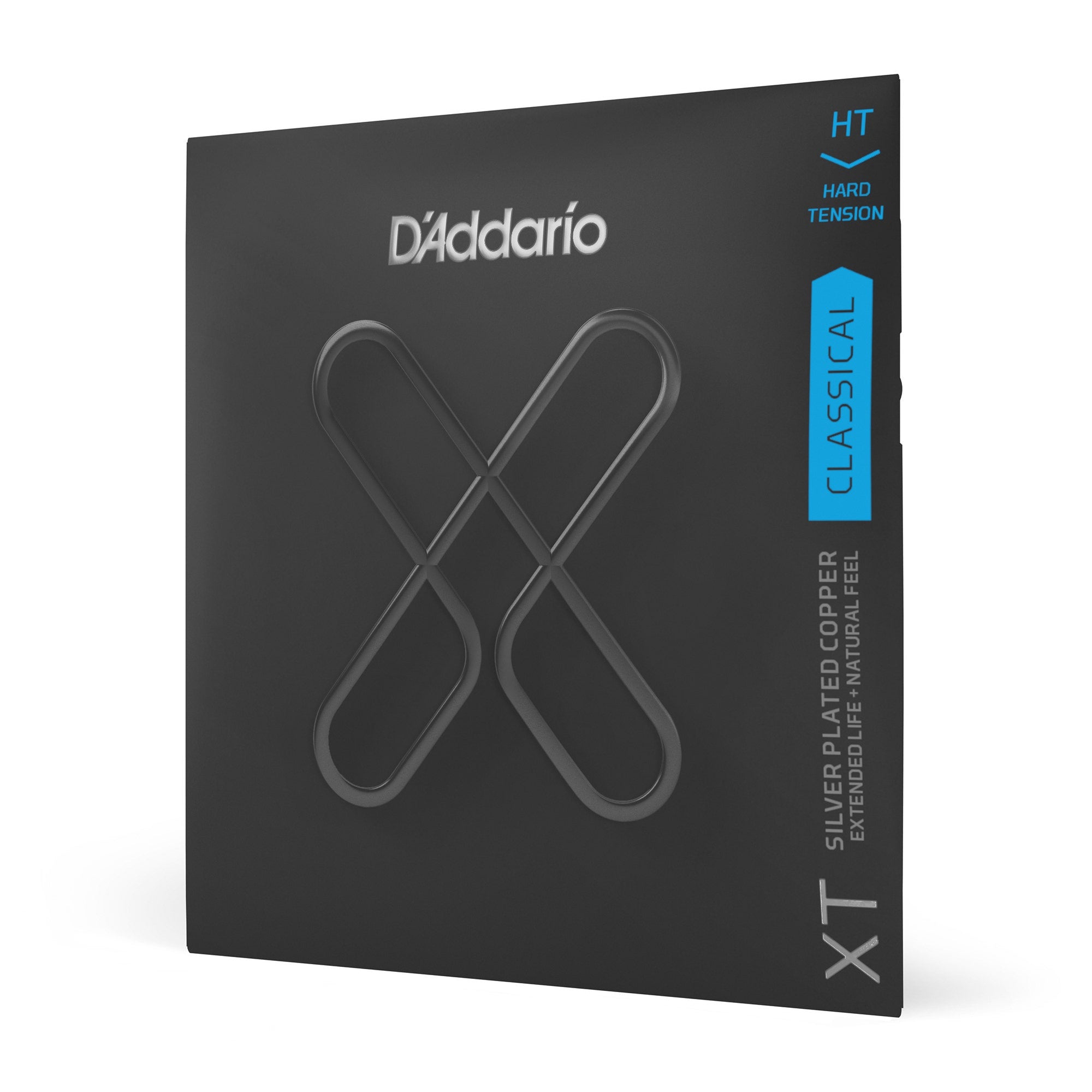 D'Addario XTC46 XT Silver Plated Copper Classical Guitar Strings, Hard Tension