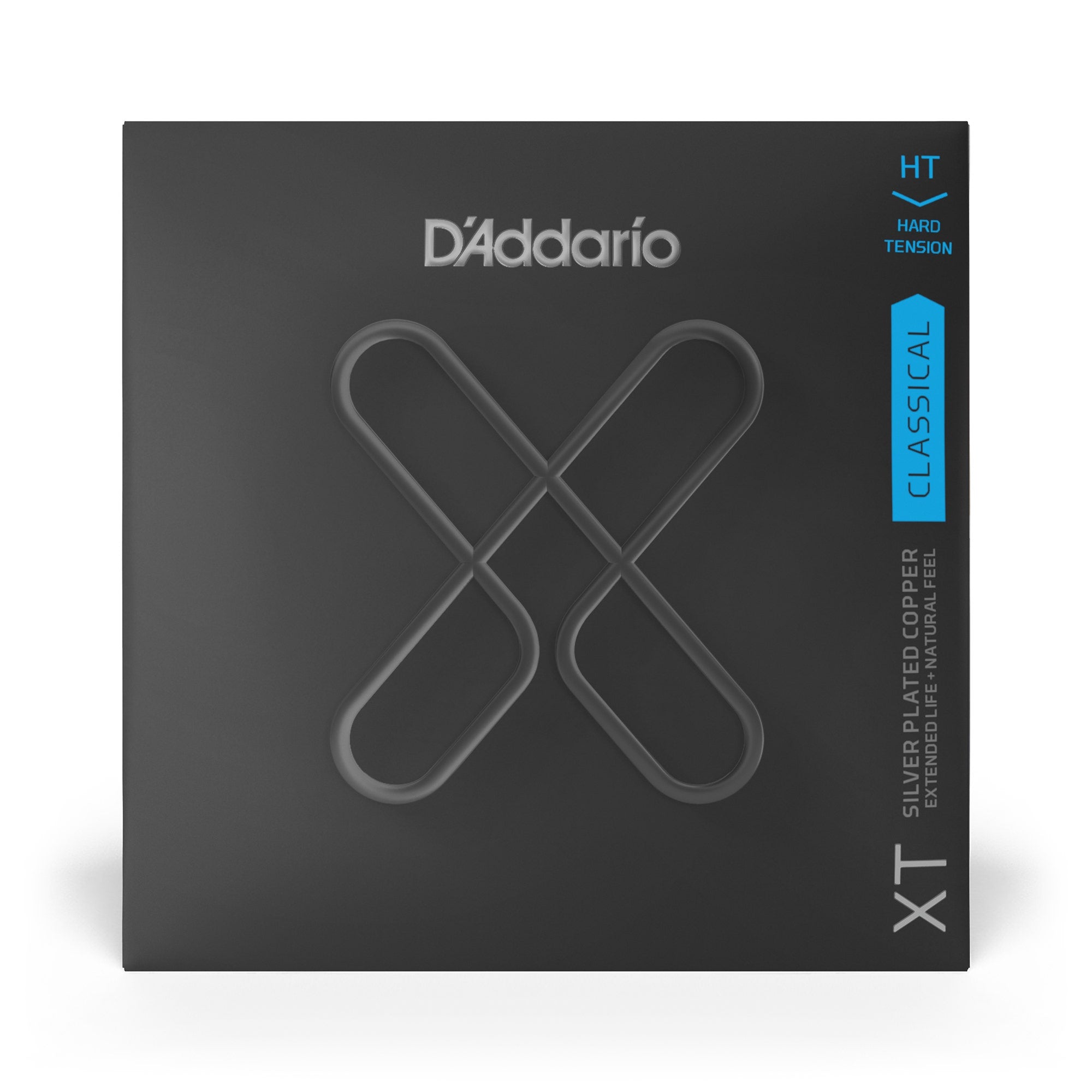 D'Addario XTC46 XT Silver Plated Copper Classical Guitar Strings, Hard Tension