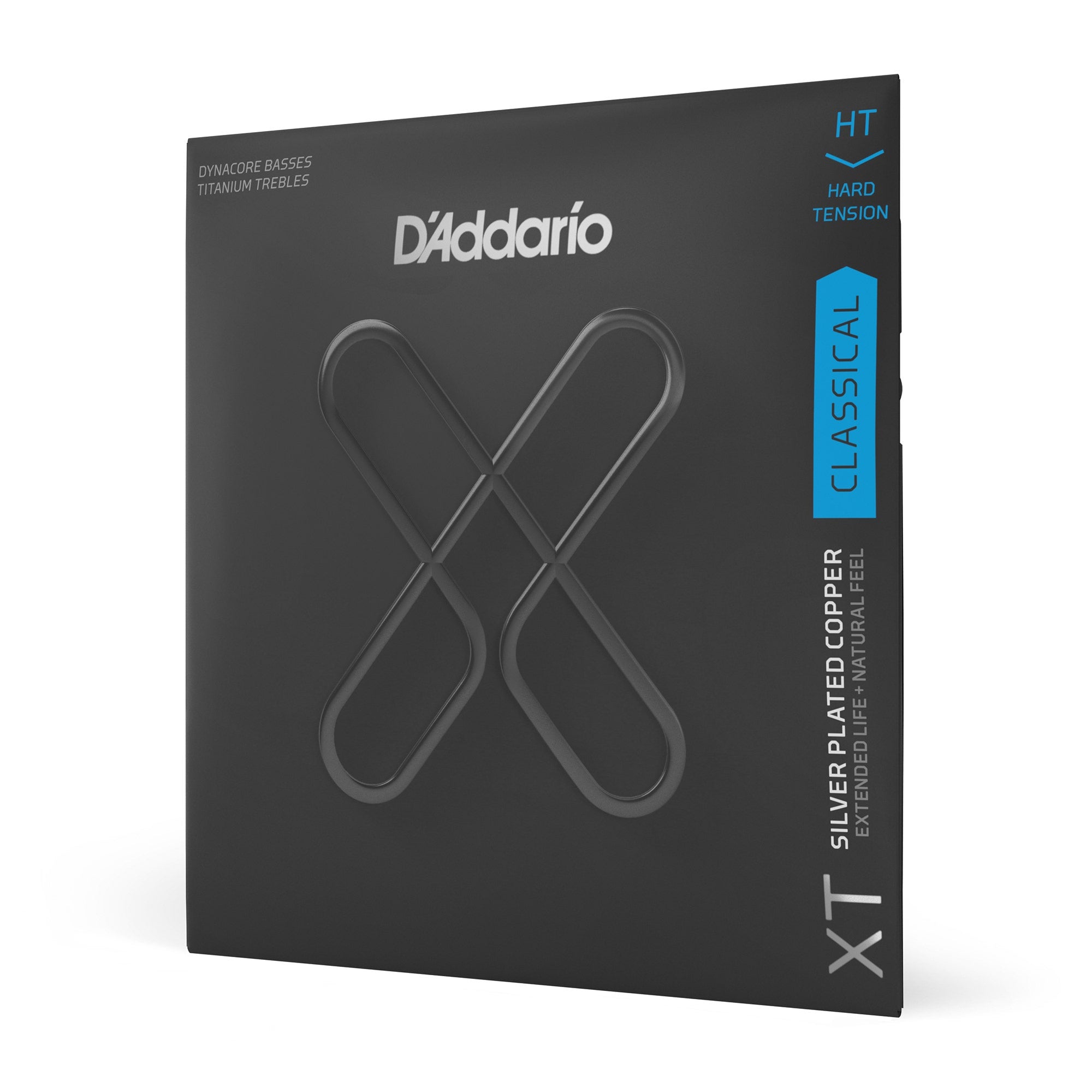 D'Addario XTC46TT XT Dynacore Titanium Classical Guitar Strings, Hard Tension