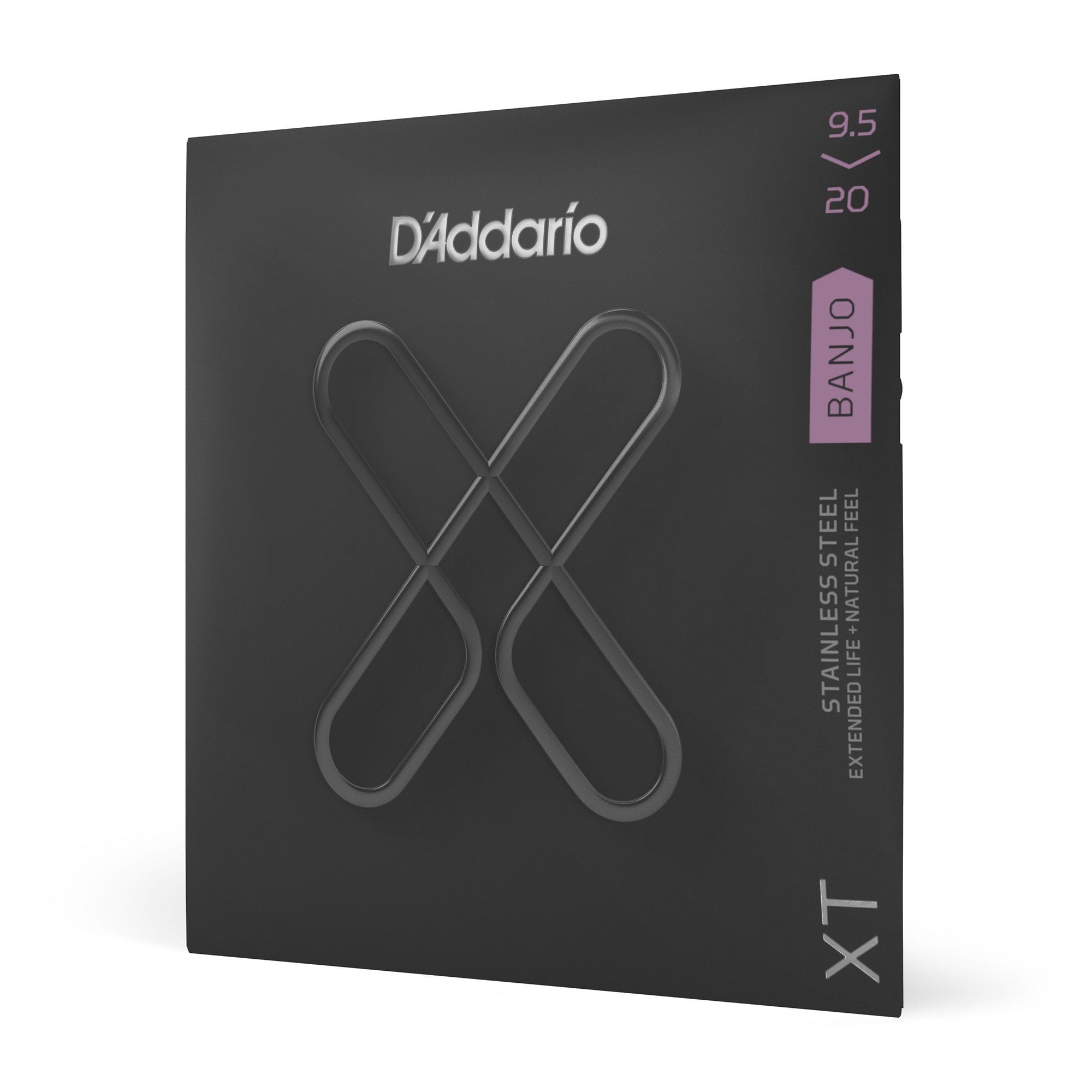 D'Addario XTJ09520 XT Series Banjo Strings, Nickel Plated Steel, 9.5-20