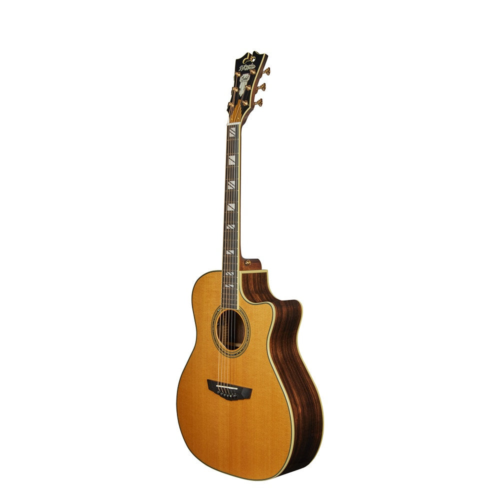 D'Angelico Guitars DAEG200VNATGP Excel Gramercy Acoustic Electric Guitar, Vintage Natural