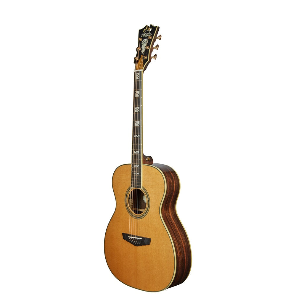D'Angelico Guitars Excel Tammany Acoustic Electric Guitar, Ebony Fingerboard, Natural