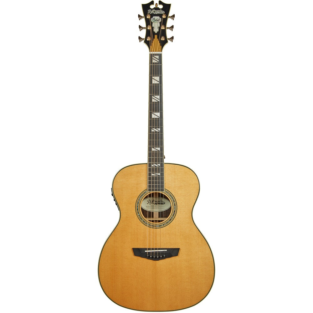 D'Angelico Guitars Excel Tammany Acoustic Electric Guitar, Ebony Fingerboard, Natural