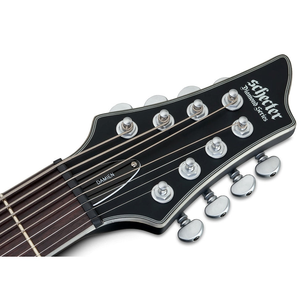 Schecter Guitars 1187 Damien Platinum 8 8-String Electric Guitar, Satin Black SBK