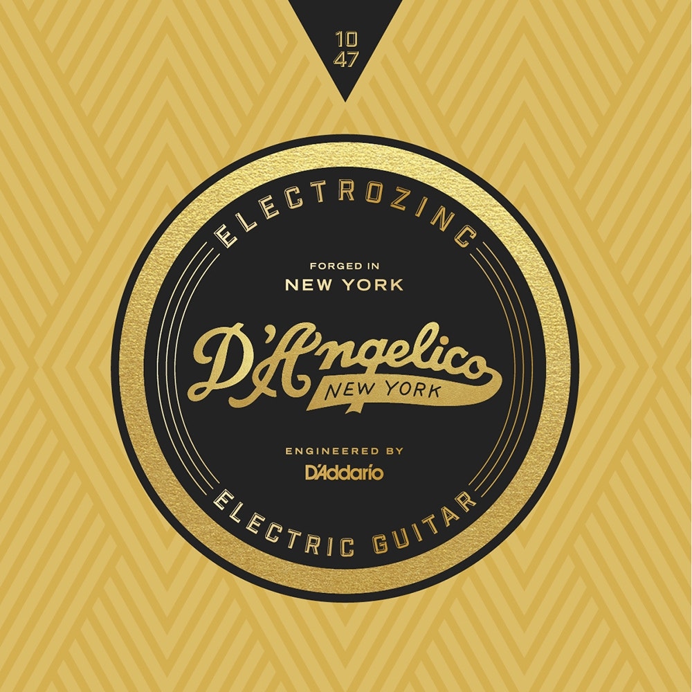 D'Angelico Electrozinc Jazz Electric Guitar Strings, Extra Light (10-47)
