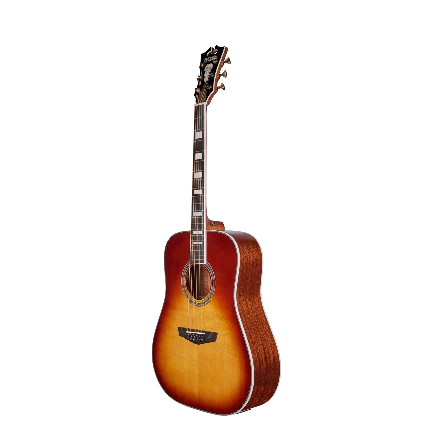 D'Angelico Premier Lexington Acoustic Electric Guitar, Ovangkol Fretboard, Iced Tea Burst