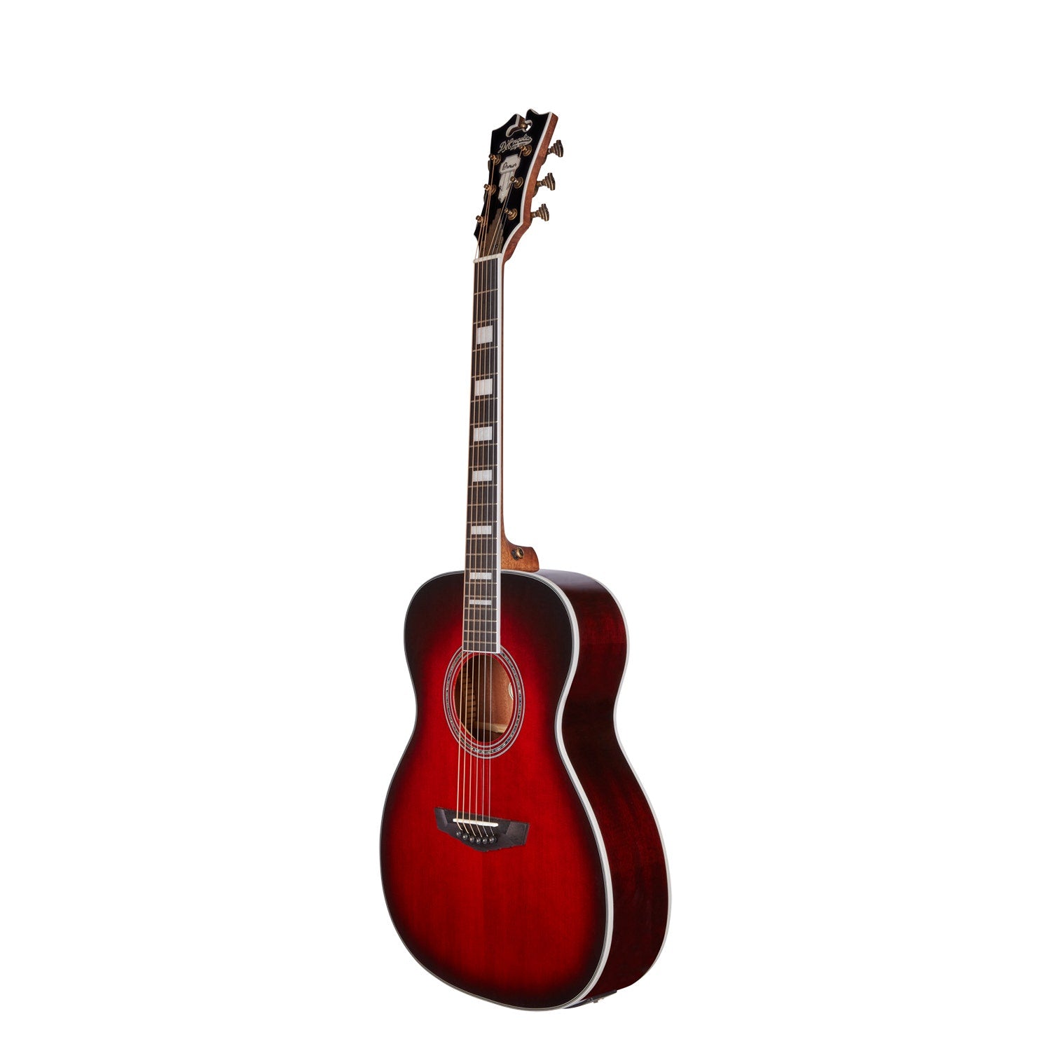 D'Angelico Premier Tammany Acoustic Electric Guitar, Ovangkol Fretboard, Trans Black Cherry Burst