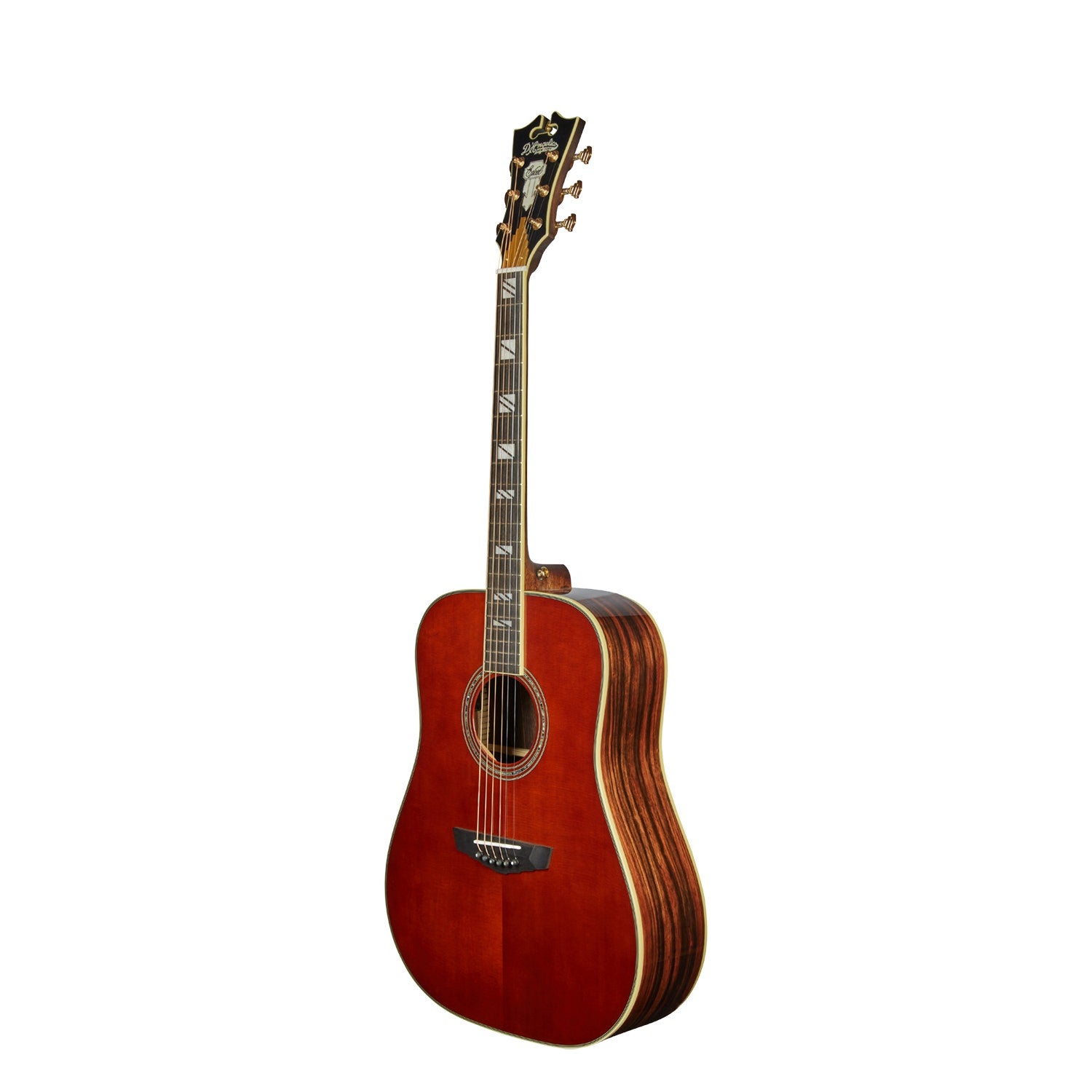 D'Angelico DAED300AUBGP Excel Lexington Acoustic Electric Guitar, Auburn Finish
