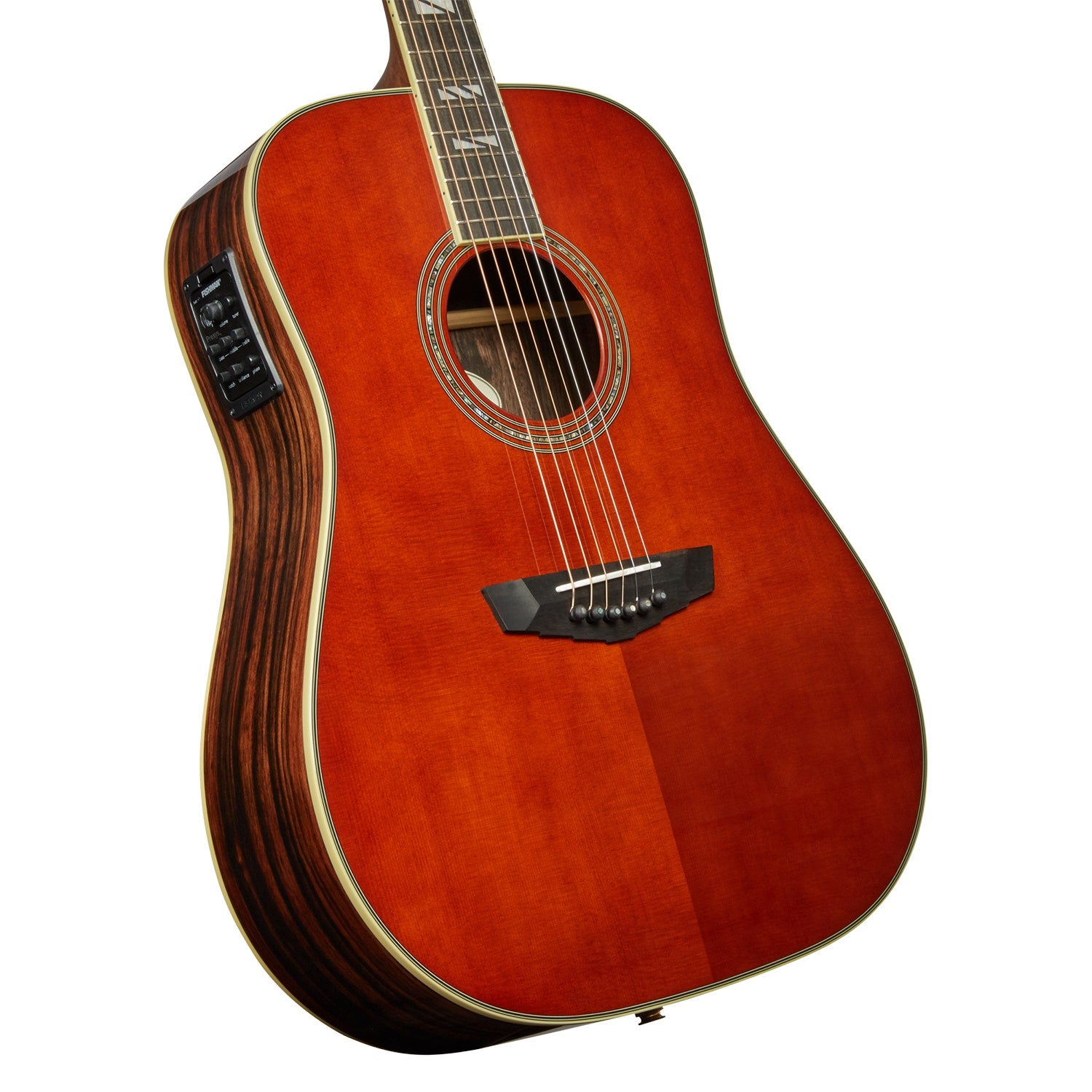 D'Angelico DAED300AUBGP Excel Lexington Acoustic Electric Guitar, Auburn Finish