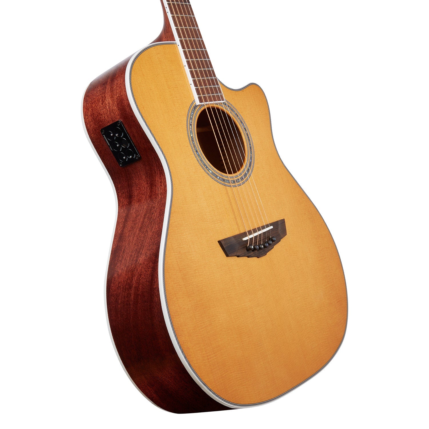 D'Angelico DAEG200XTVNATGP Excel Gramercy XT Acoustic Electric Guitar, Vintage Natural