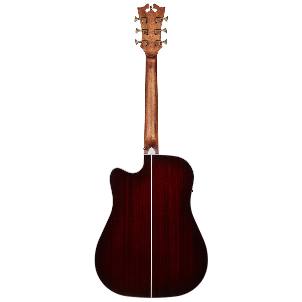 D'Angelico Guitars Premier Bowery Acoustic Electric Guitar, Ovangkol Fretboard, Trans Black Cherry Burst