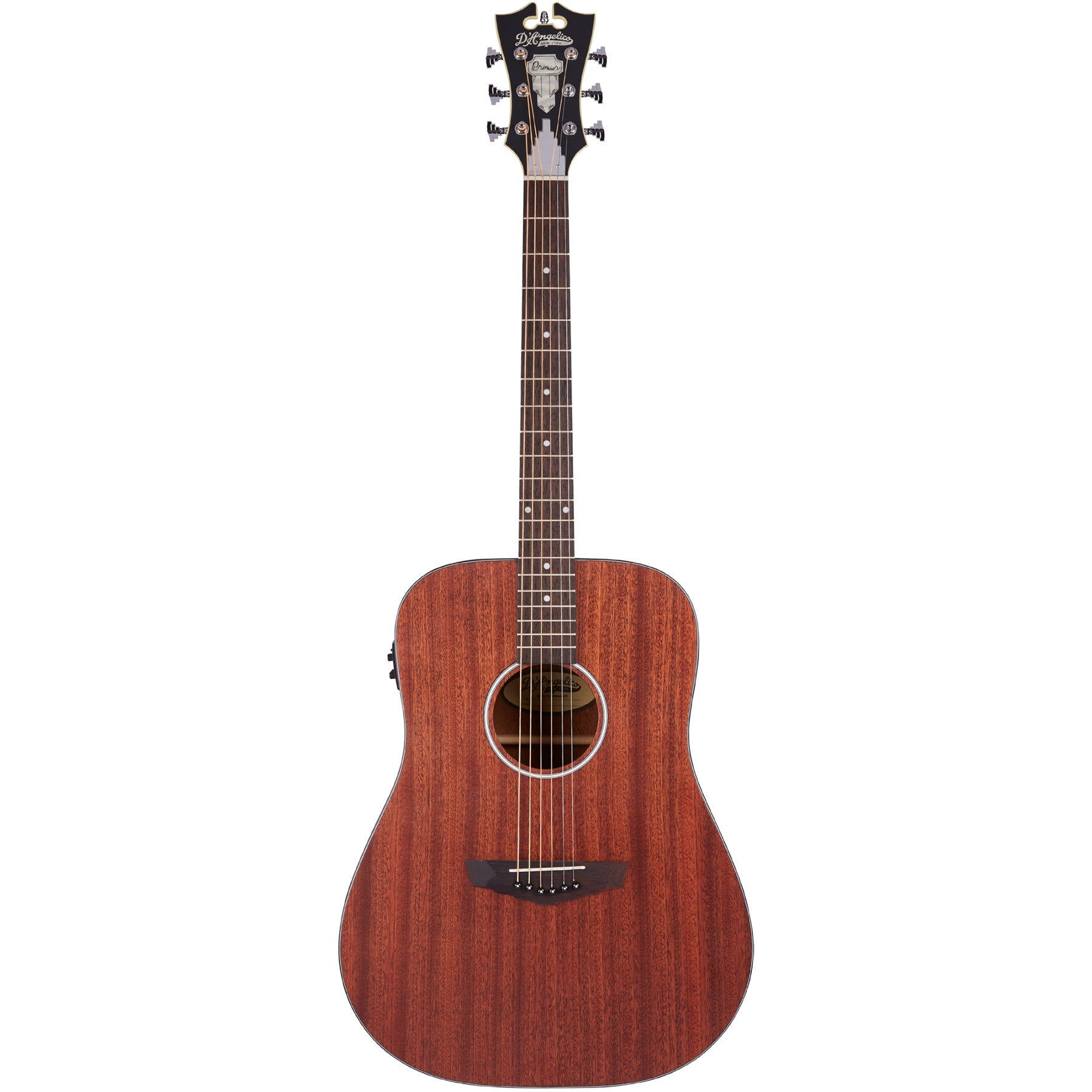D'Angelico DAPLSD300MAHCP Premier Lexington LS Acoustic Electric Guitar, Mahogany
