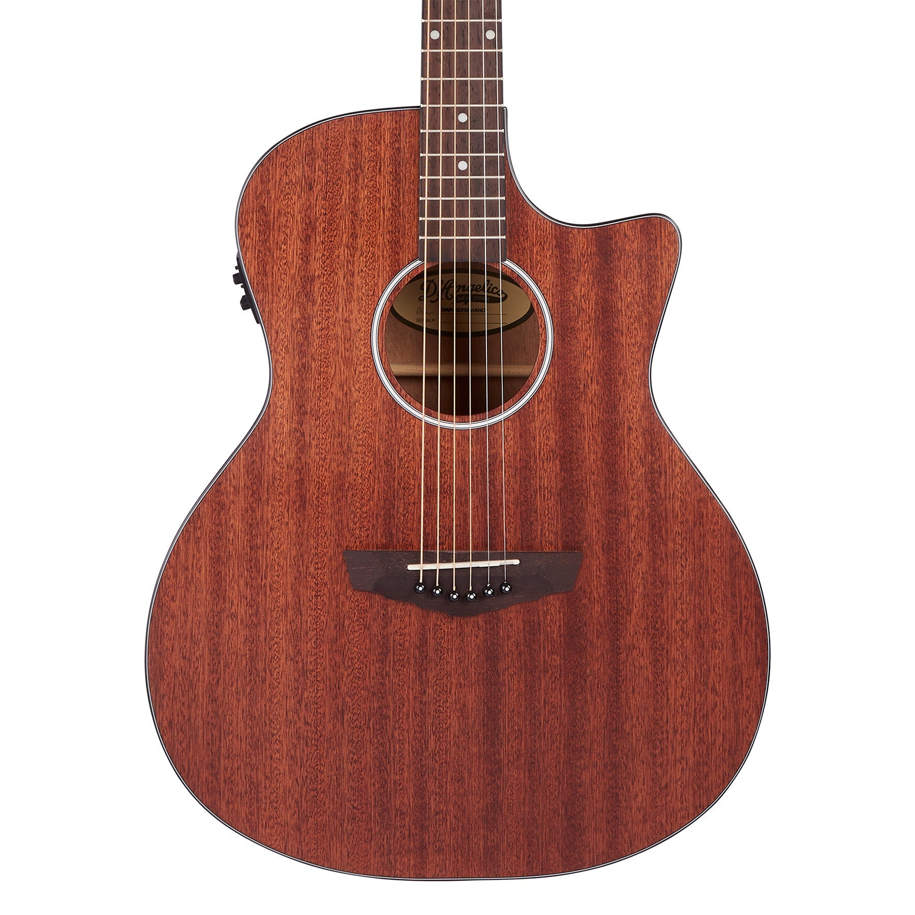 D'Angelico DAPLSG200MAHCP Premier Gramercy LS Acoustic Electric Guitar, Mahogany