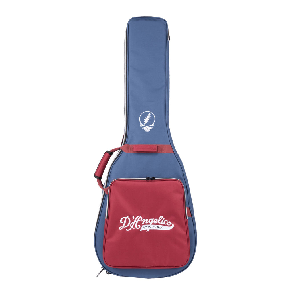 D'Angelico Limited Edition Premier Grateful Dead Tammany Orchestra Acoustic-Electric Guitar, Red White & Blue Lightning Bolt