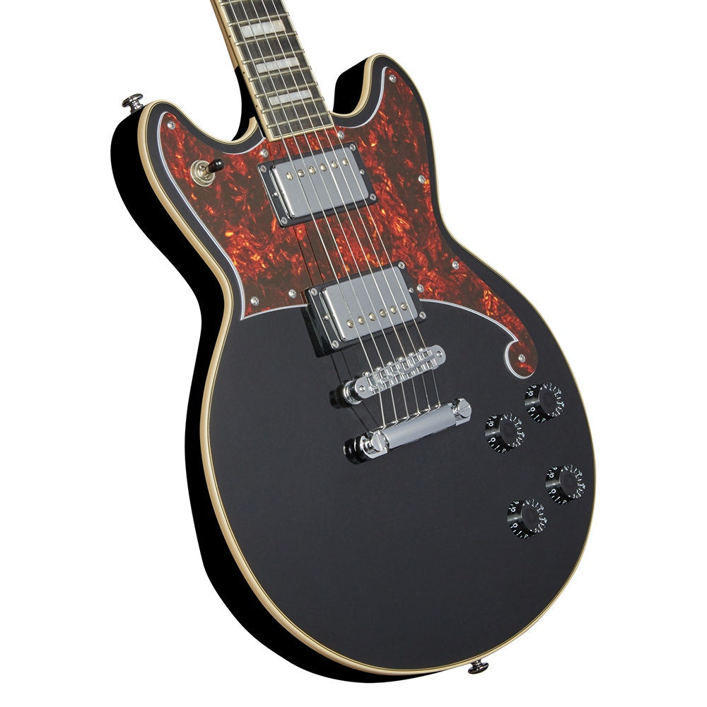 D'Angelico Guitars Premier Brighton Electric Guitar, Ovangkol Fingerboard, Black