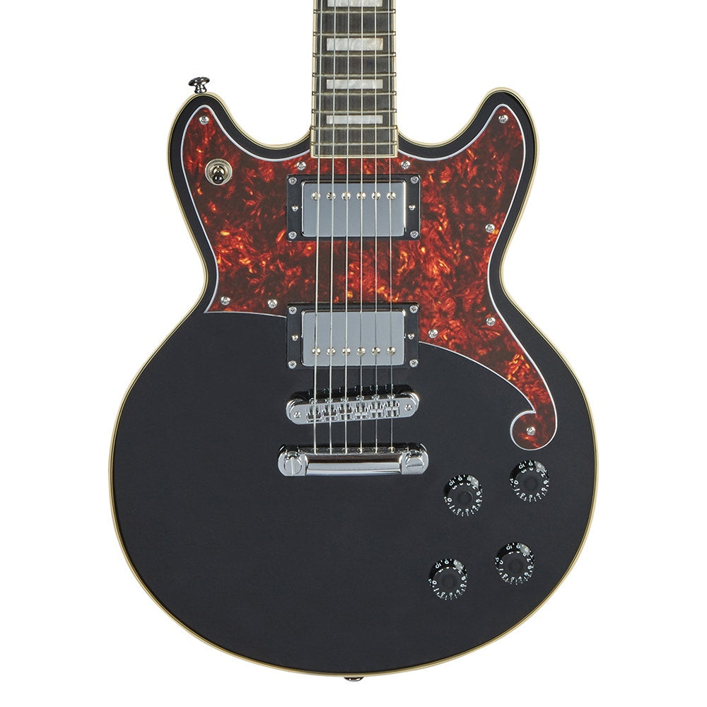 D'Angelico Guitars Premier Brighton Electric Guitar, Ovangkol Fingerboard, Black