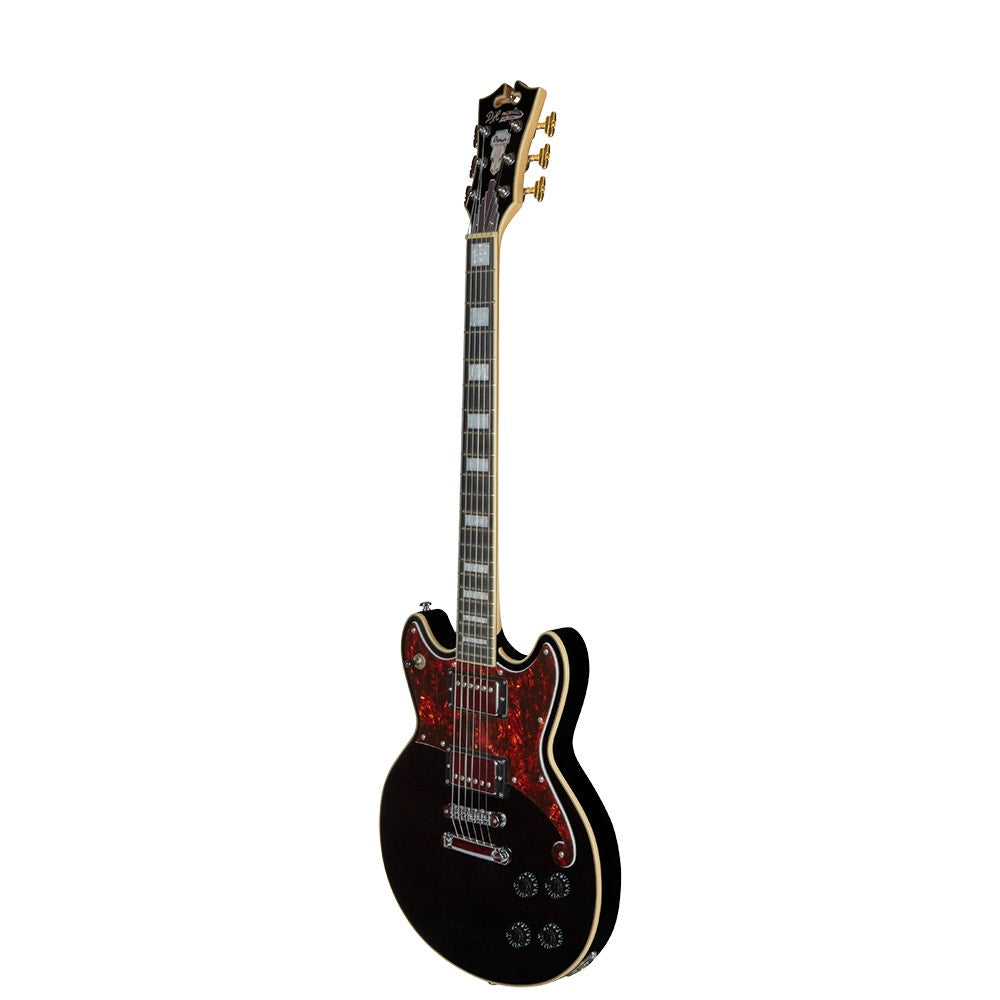D'Angelico Guitars Premier Brighton Electric Guitar, Ovangkol Fingerboard, Black
