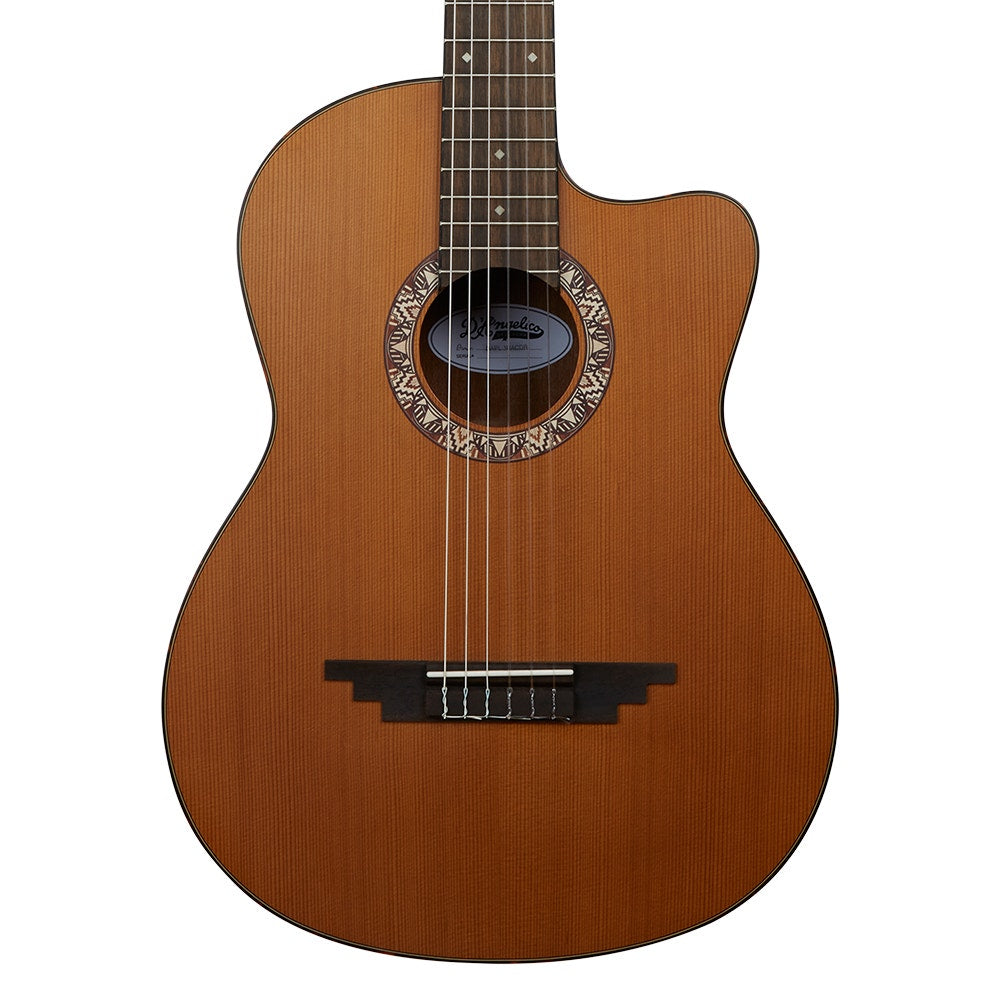 D'Angelico Guitars DAPMALCED Premier Malta Classical Acoustic Guitar, Cedar Top