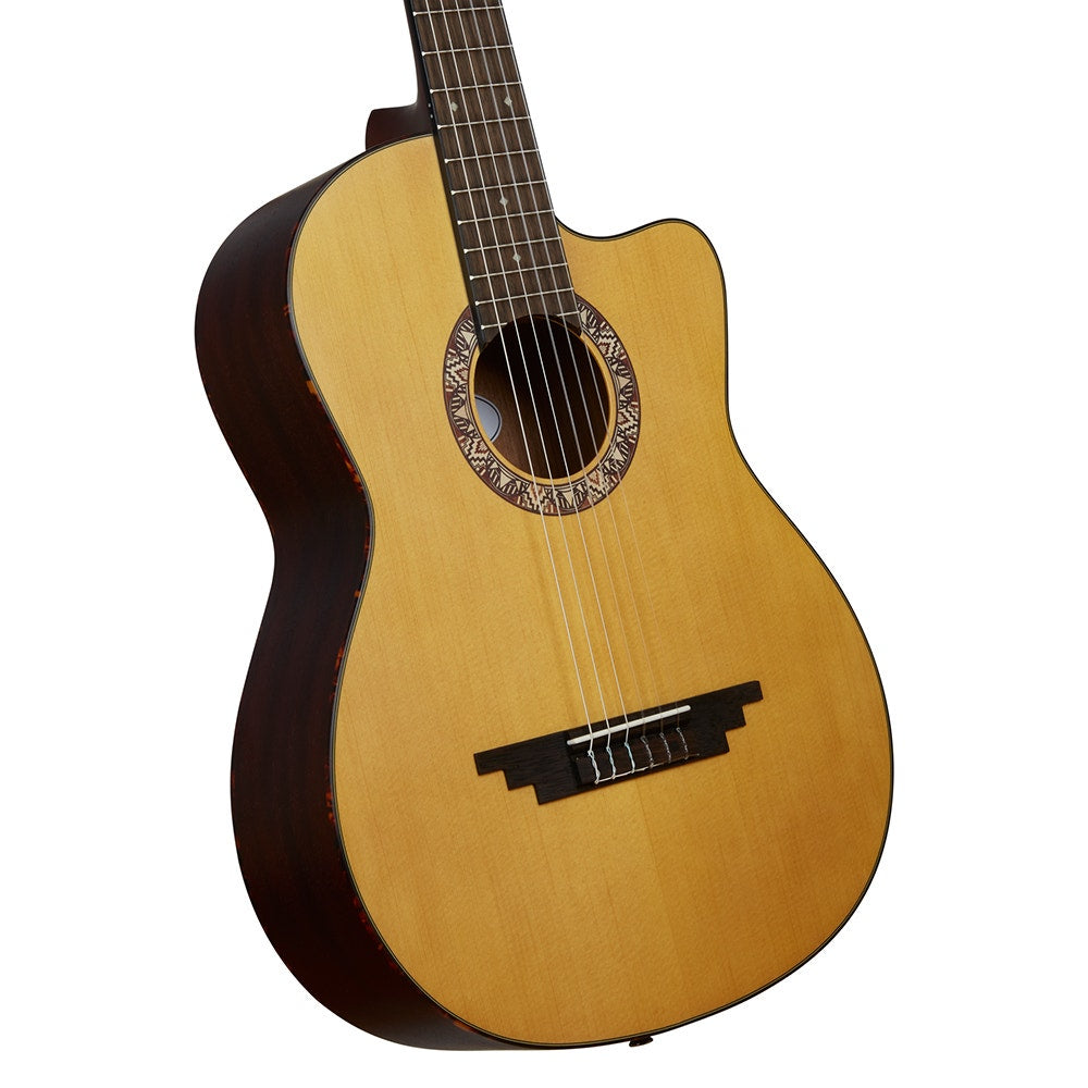 D'Angelico Guitars DAPMALSPR Premier Malta Classical Acoustic Guitar, Spruce Top