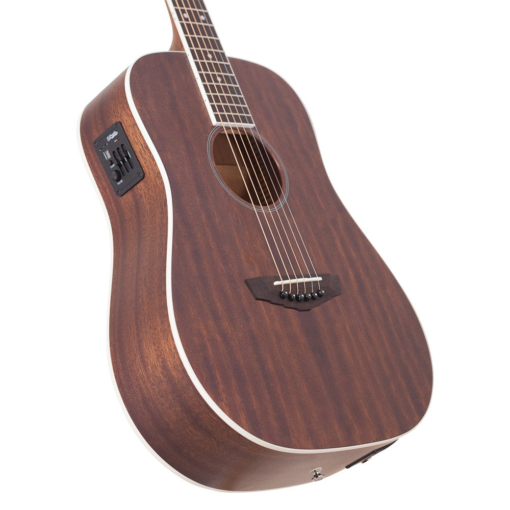 D'Angelico Premier Niagara Mahogany Mini Dreadnought Acoustic-Electric Guitar Natural