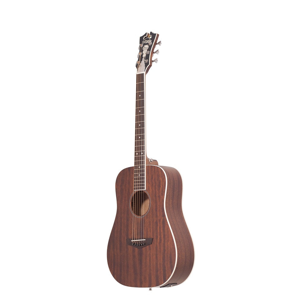 D'Angelico Premier Niagara Mahogany Mini Dreadnought Acoustic-Electric Guitar Natural