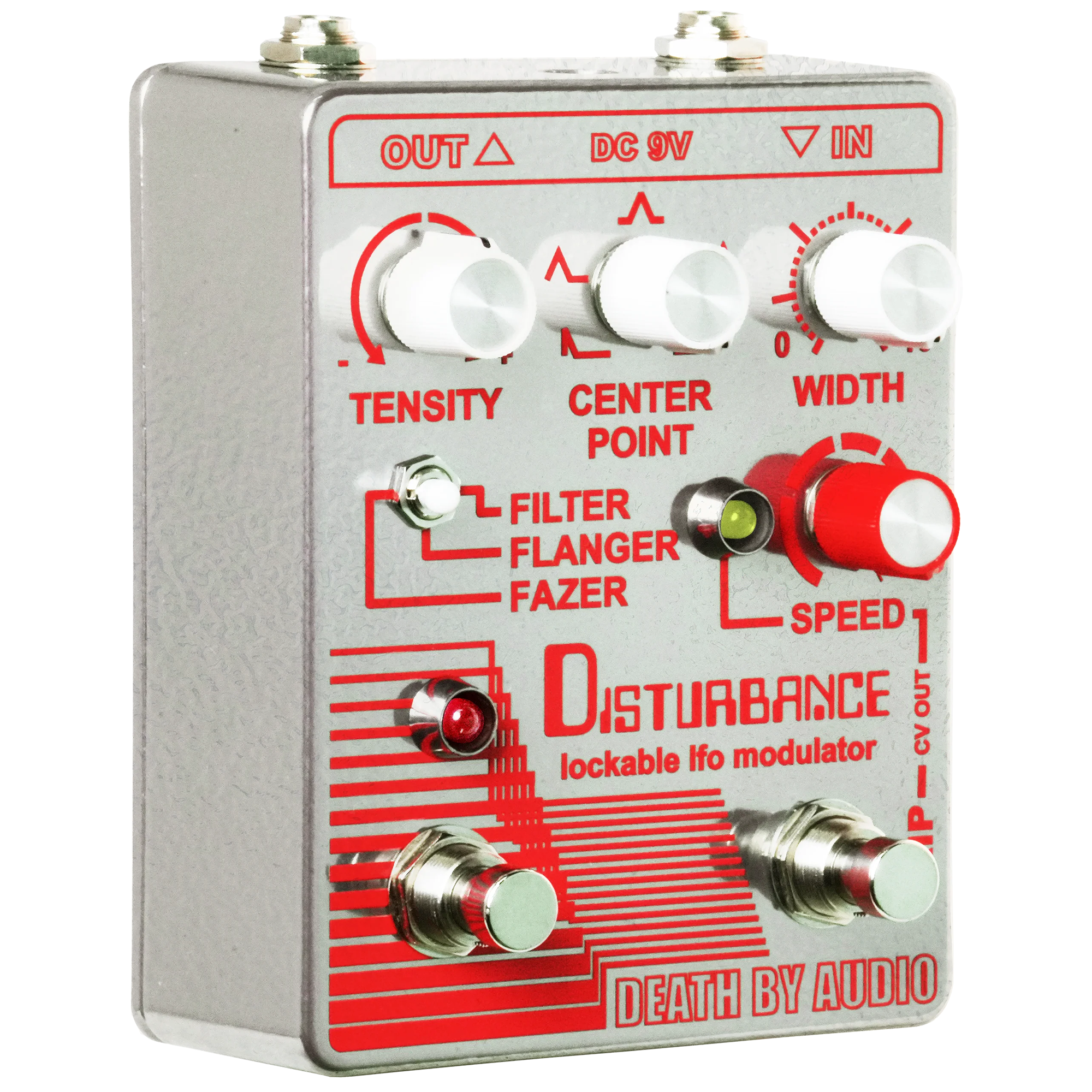Death by Audio Disturbance Lockable LFO Modulator Filter / Flanger / Phaser Guitar Effect Pedal