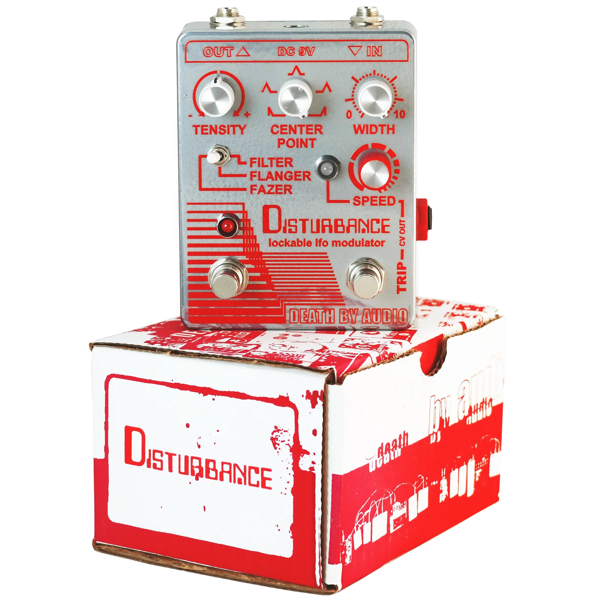 Death by Audio Disturbance Lockable LFO Modulator Filter / Flanger / Phaser Guitar Effect Pedal