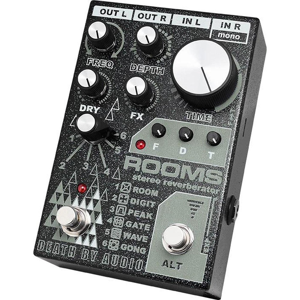 Death by Audio ROOMS Stereo Multi-Function Digital Reverb Guitar Effects Pedal