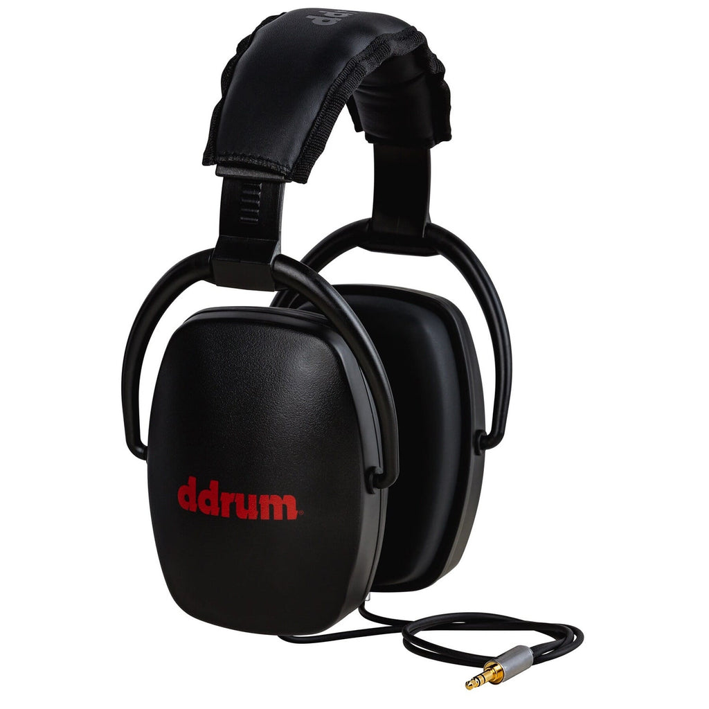 DDrum DDSCH BLK Studio Class Recording Isolation Headphones for Drummers