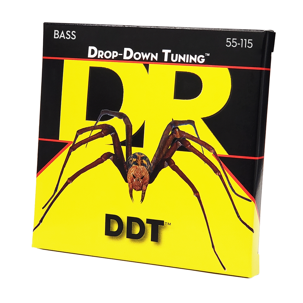 DR Strings DDT Drop Down Tuning Bass Strings: Extra Heavy 55-115