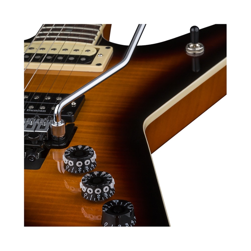 Dean Dimebag Far Beyond Driven ML Electric Guitar, Flame Maple Top - Trans Brazilia