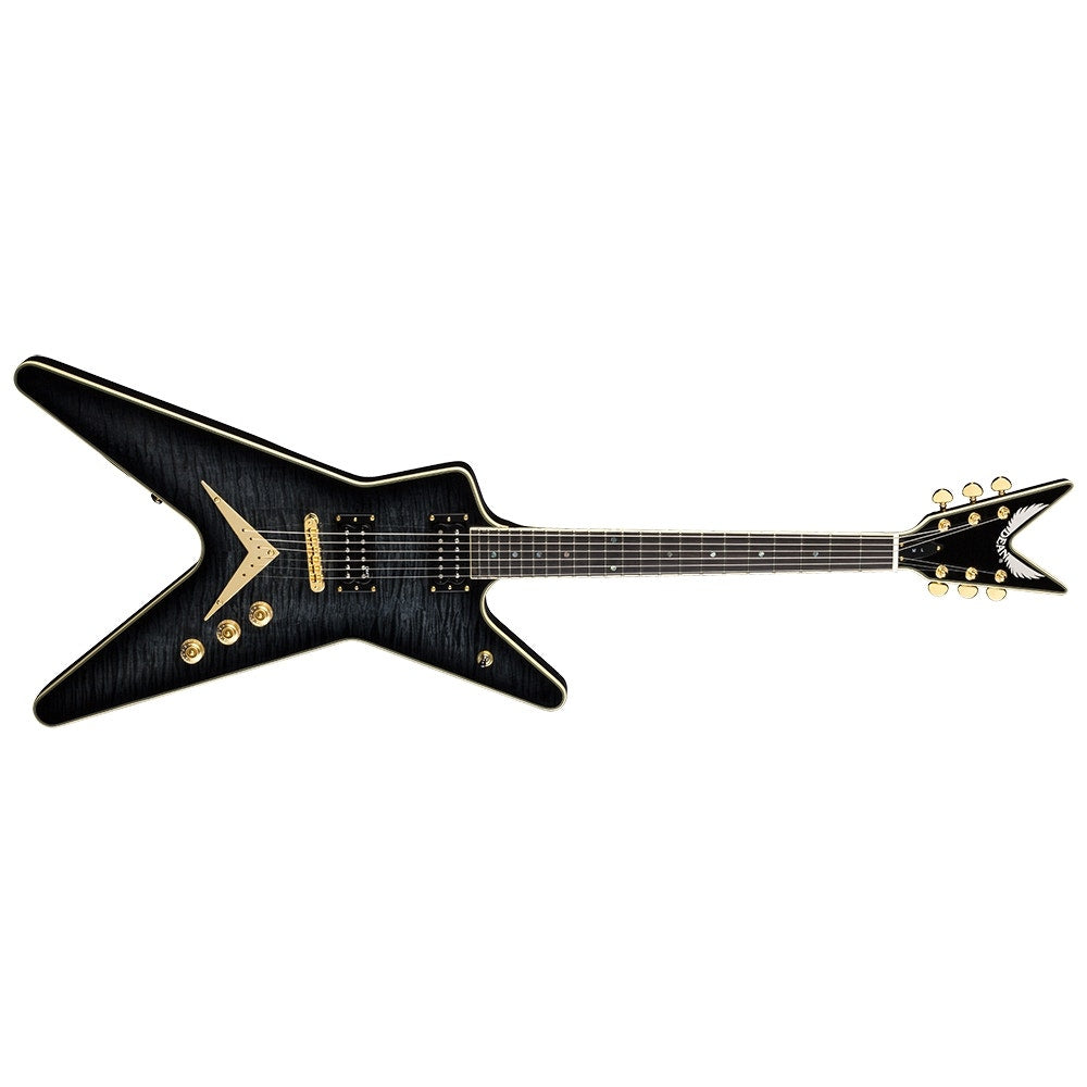 Dean ML 40th Anniversary FM Electric Guitar, Flame Maple Top, Ebony Fingerboard - Trans Black