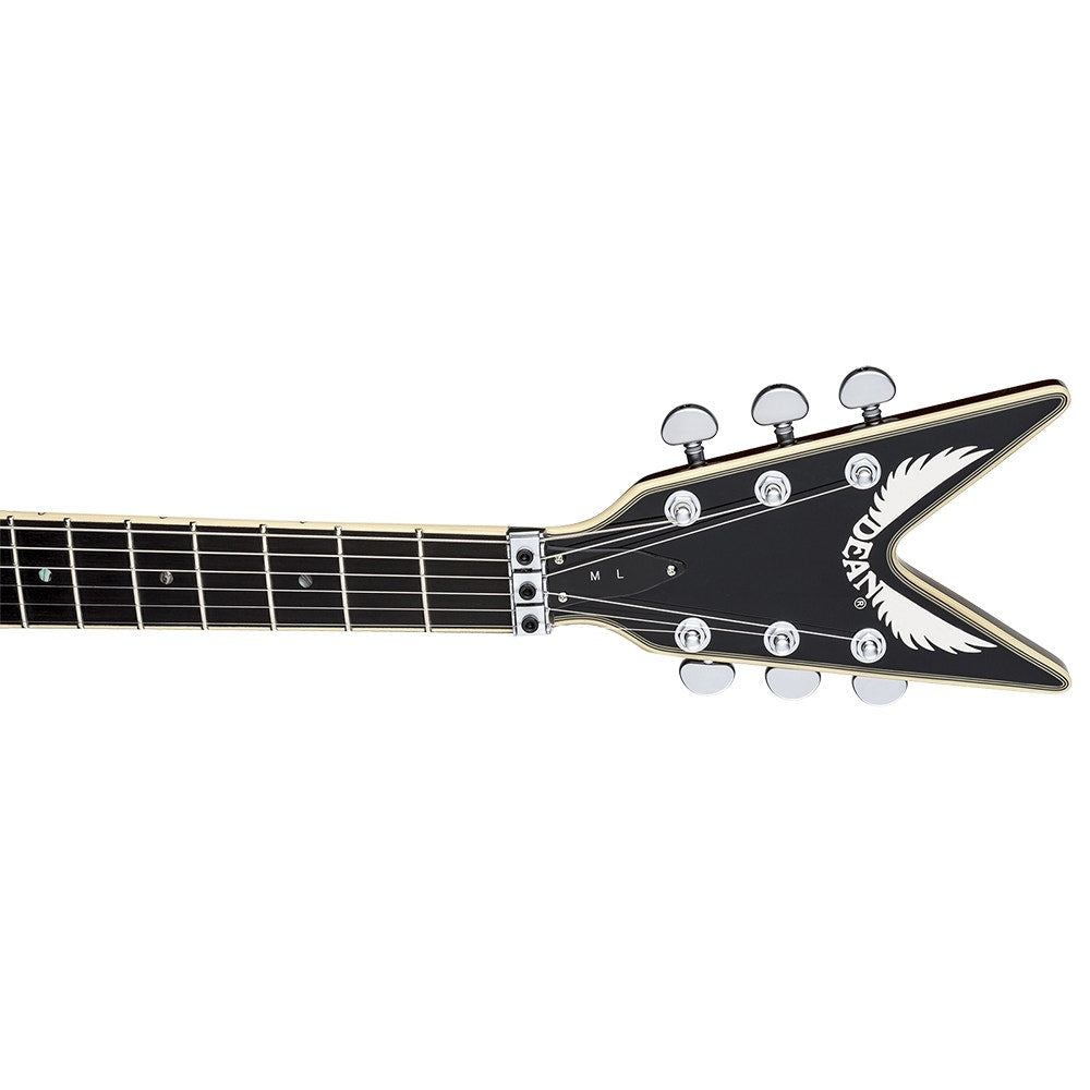 Dean ML 40th Anniversary QM Floyd Electric Guitar, Quilt Maple Top, Ebony Fingerboard - Faded Denim
