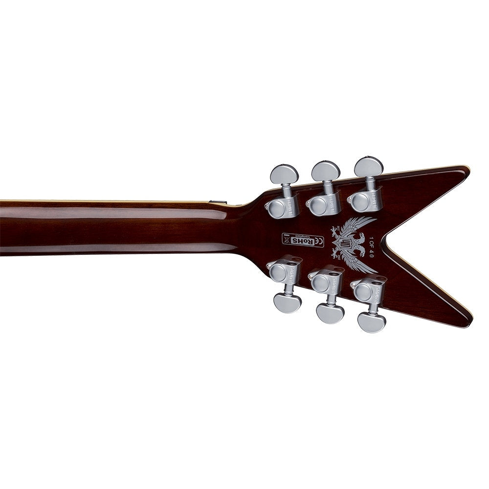 Dean ML 40th Anniversary QM Floyd Electric Guitar, Quilt Maple Top, Ebony Fingerboard - Faded Denim