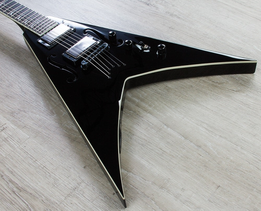 Dean STRADIVMNT CBK V Dave Mustaine StradiVMNT Electric Guitar with Case - Classic Black (Open Box)