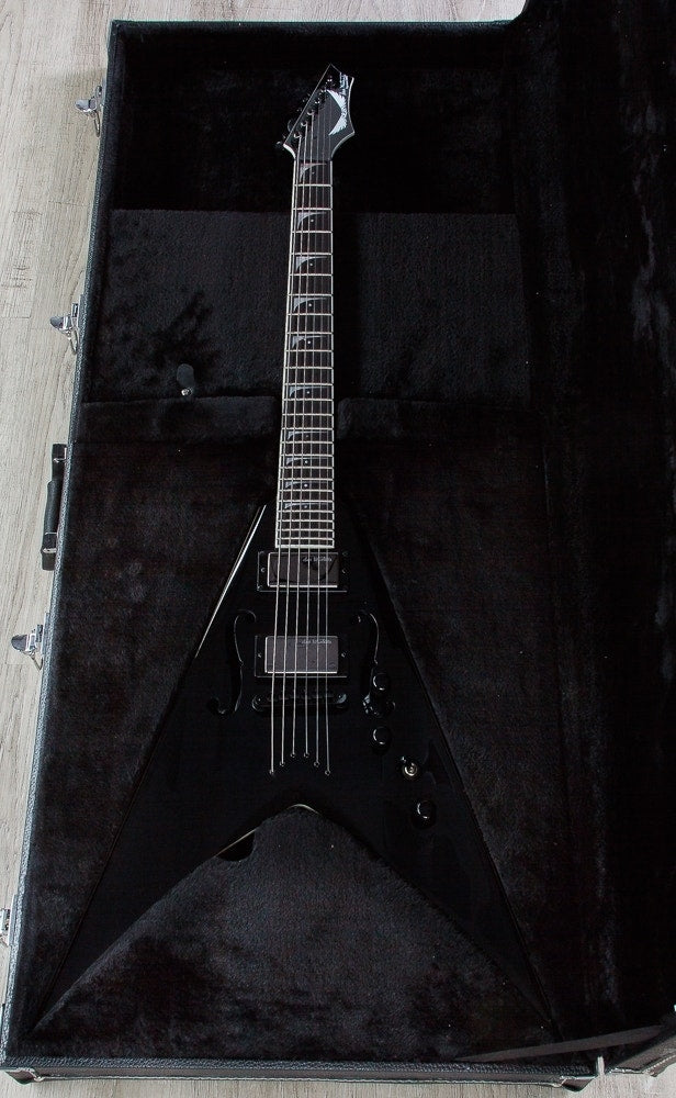 Dean STRADIVMNT CBK V Dave Mustaine StradiVMNT Electric Guitar with Case - Classic Black (Open Box)