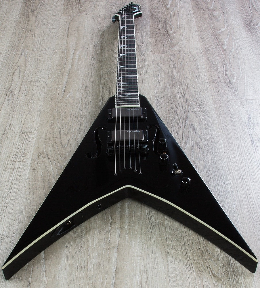 Dean STRADIVMNT CBK V Dave Mustaine StradiVMNT Electric Guitar with Case - Classic Black (Open Box)