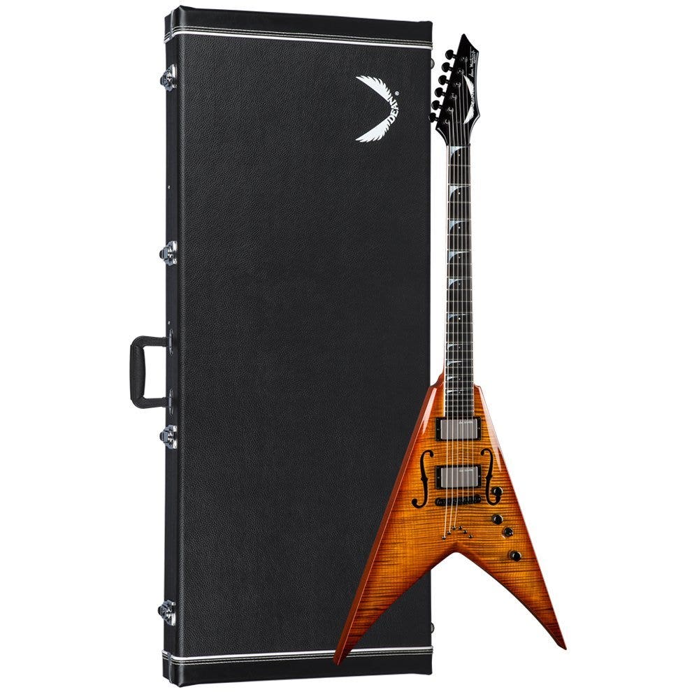 Dean Guitars Dave Mustaine V STRADIVMNT Stradi Electric Guitar in Vintage Sunburst with Hard Case