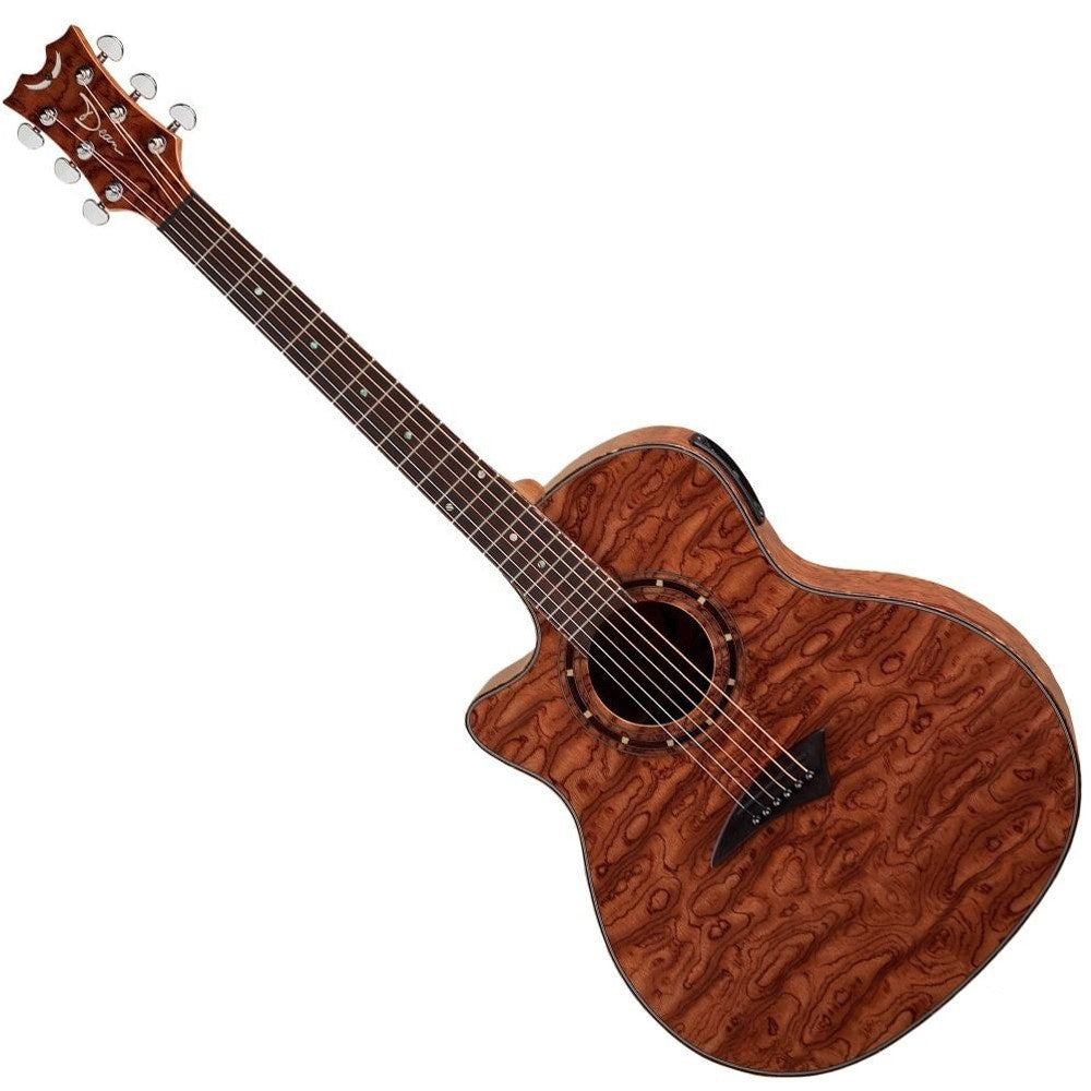 Dean Exotica Aphex Bubinga Left Hand Acoustic-Electric Guitar Natural Finish