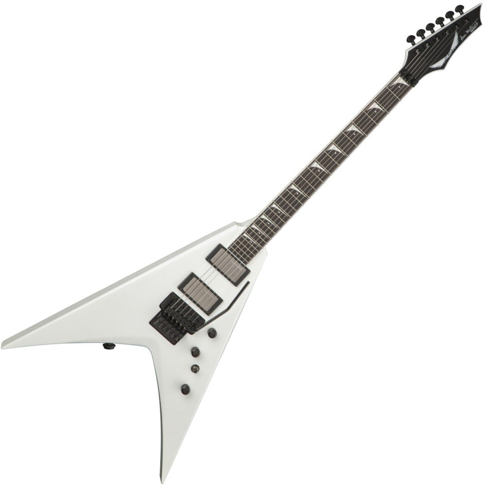 Dean Guitars Dave Mustaine V Electric Guitar with Floyd Rose Tremolo (Classic White) with Hardshell Case