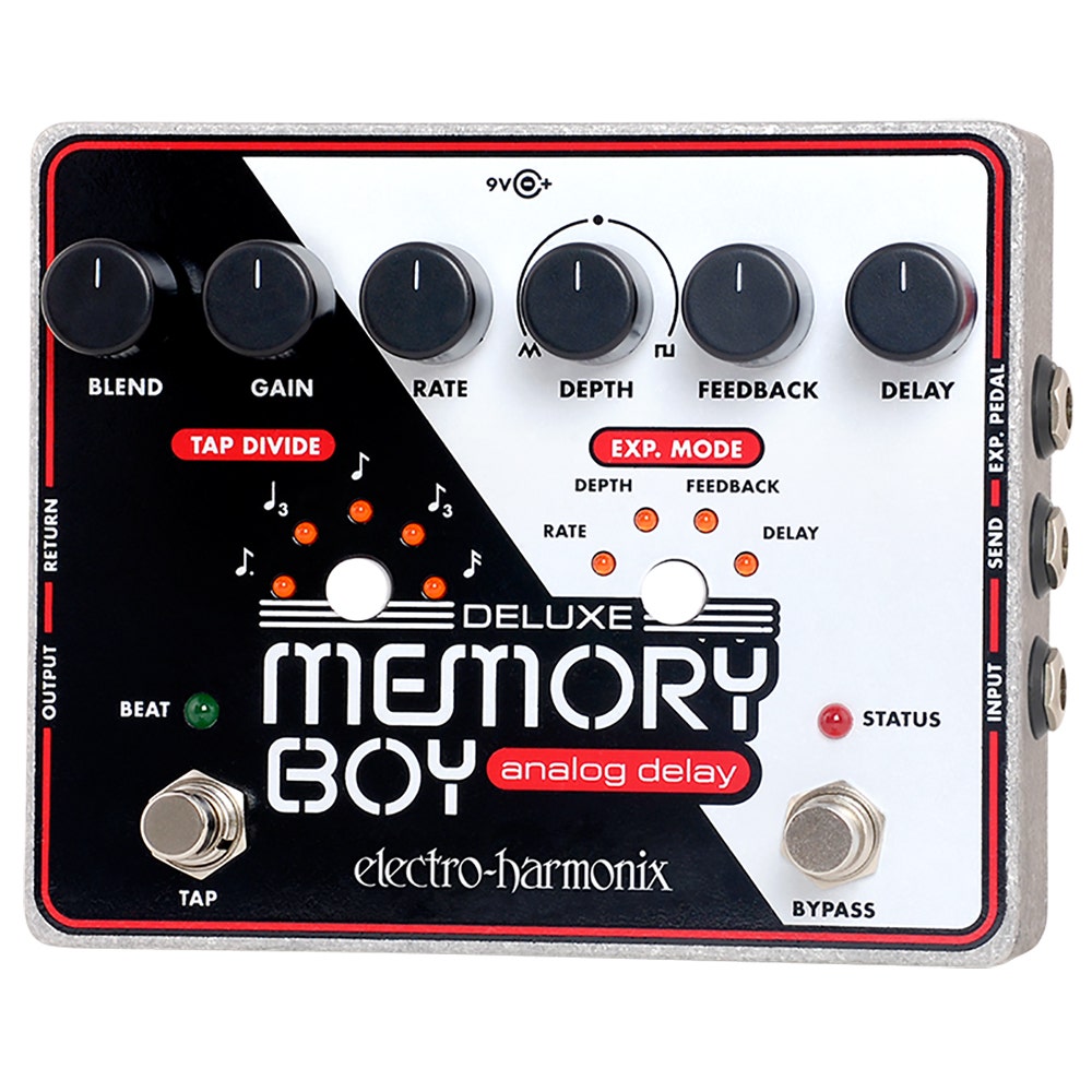 Electro-Harmonix Deluxe Memory Boy Analog Delay with Tap Tempo Guitar Pedal
