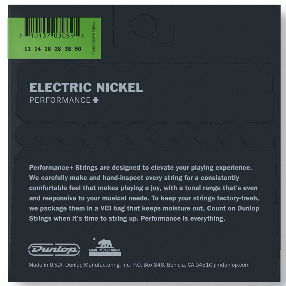 Dunlop DEN1150 Nickel Plated Steel Electric Strings, Medium Heavy (11-50)
