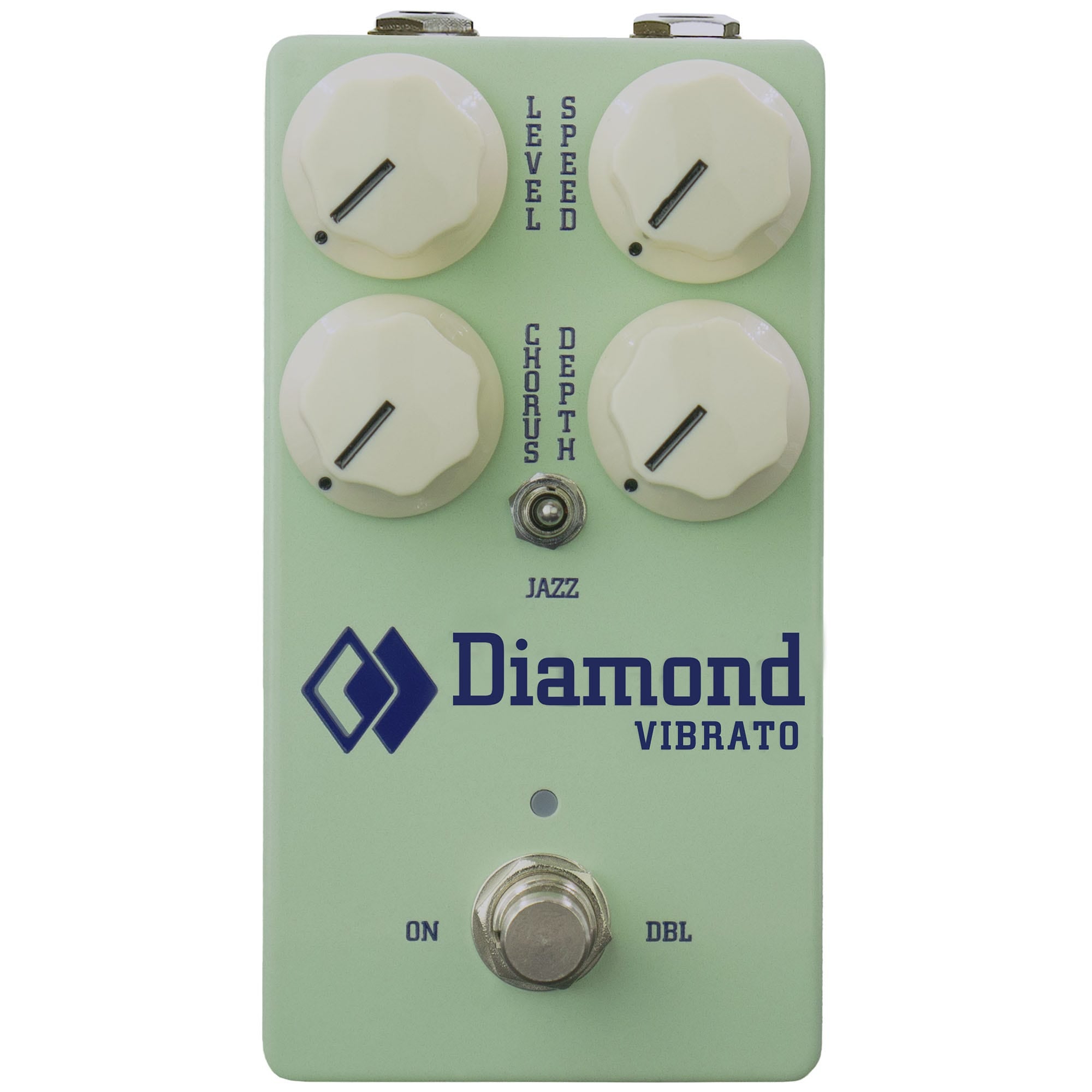Diamond Vibrato Analog Guitar Effect Pedal, Surf Green Edition