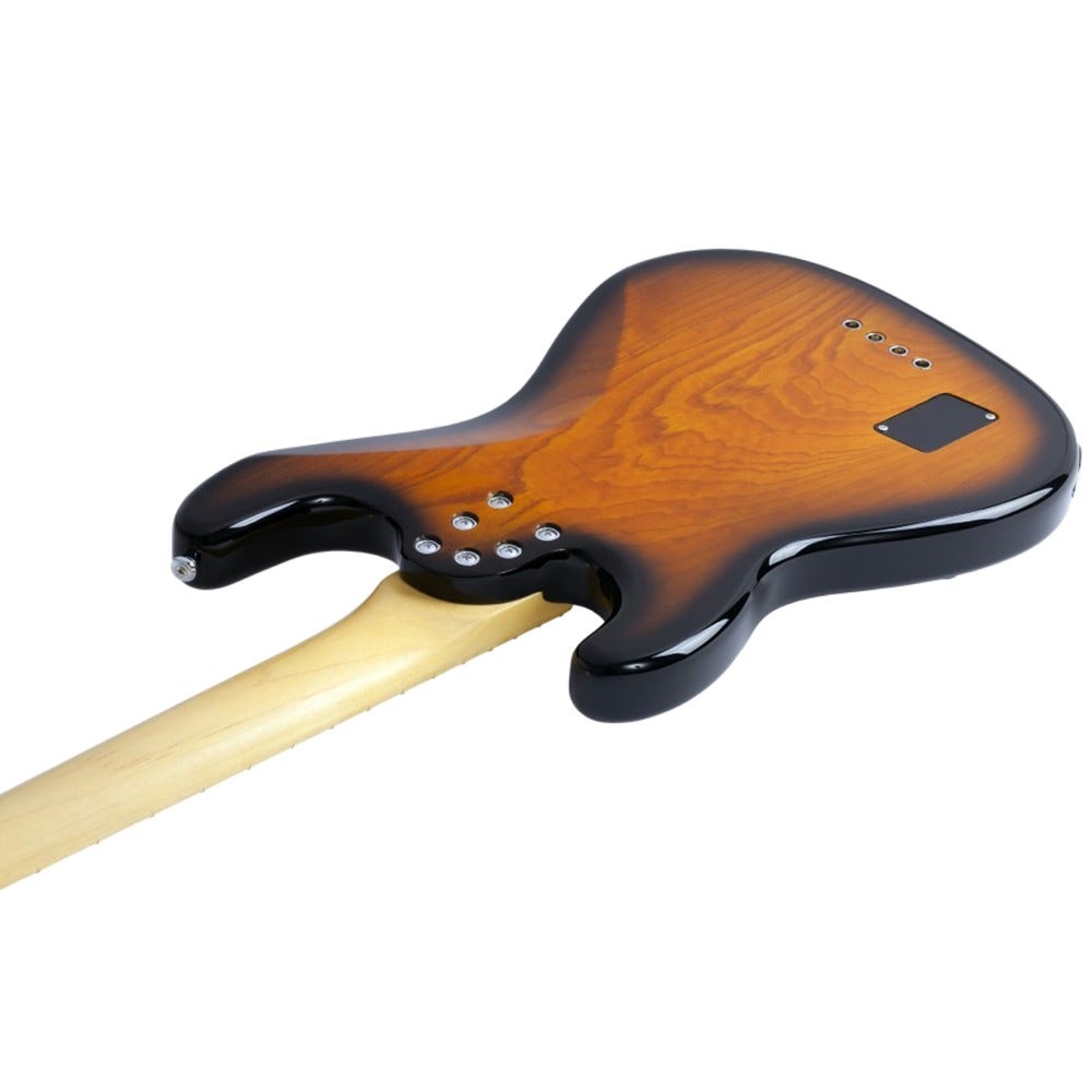 Schecter Retro Series Diamond-P Plus Bass Guitar in Dark Vintage Sunburst Finish