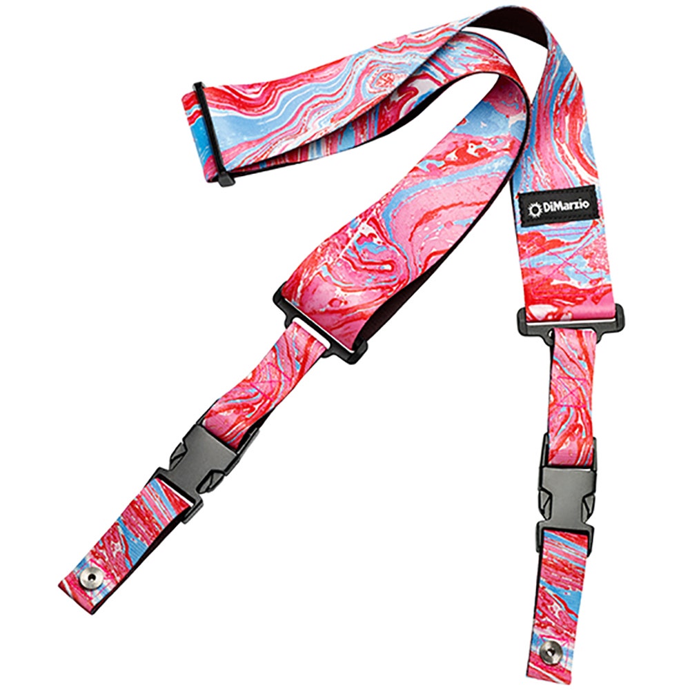DiMarzio DD2244 Steve Vai ClipLock Quick Release Guitar Strap, 2" Width - Blue Cherry Universe