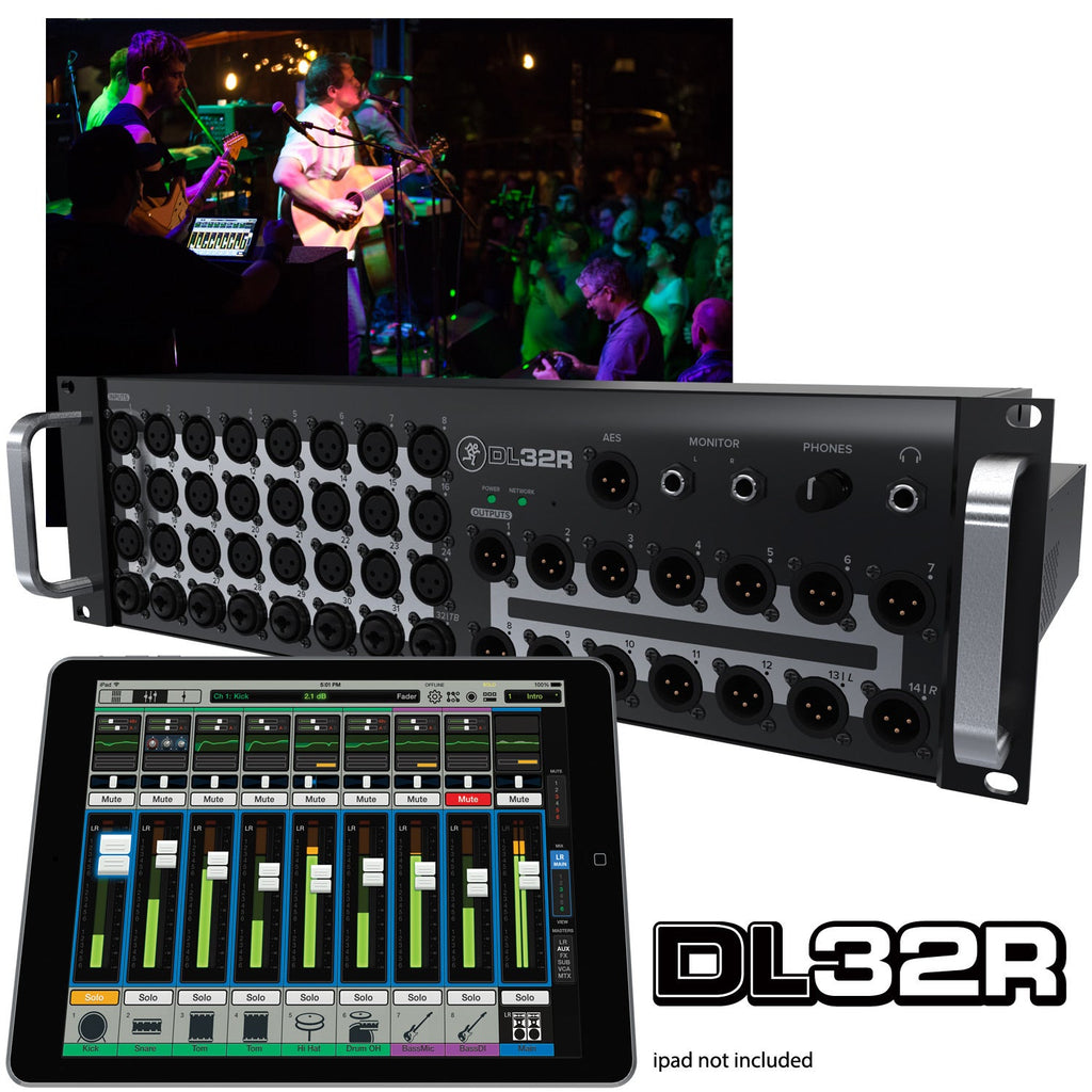 Mackie DL32R 32-Channel Wireless Digital Live Sound Mixer with iPad Control