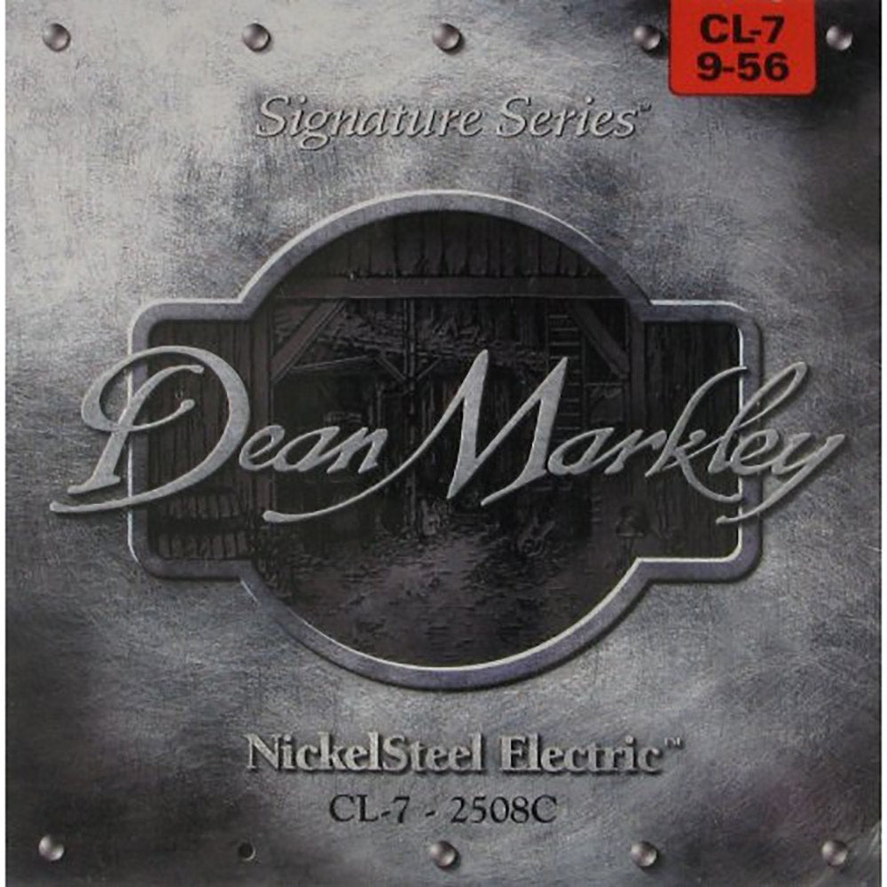Dean Markley 2508C NickelSteel 7-String Electric Guitar Strings, Custom Light (9-56)
